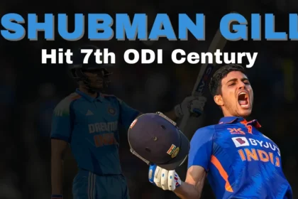 Shubman Gill Hit 7th ODI Century